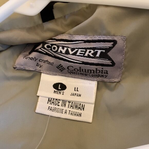 CONVERT/COLUMBIA JACKET Mens Size L Blue and tan Zip front NWT - Picture 12 of 12